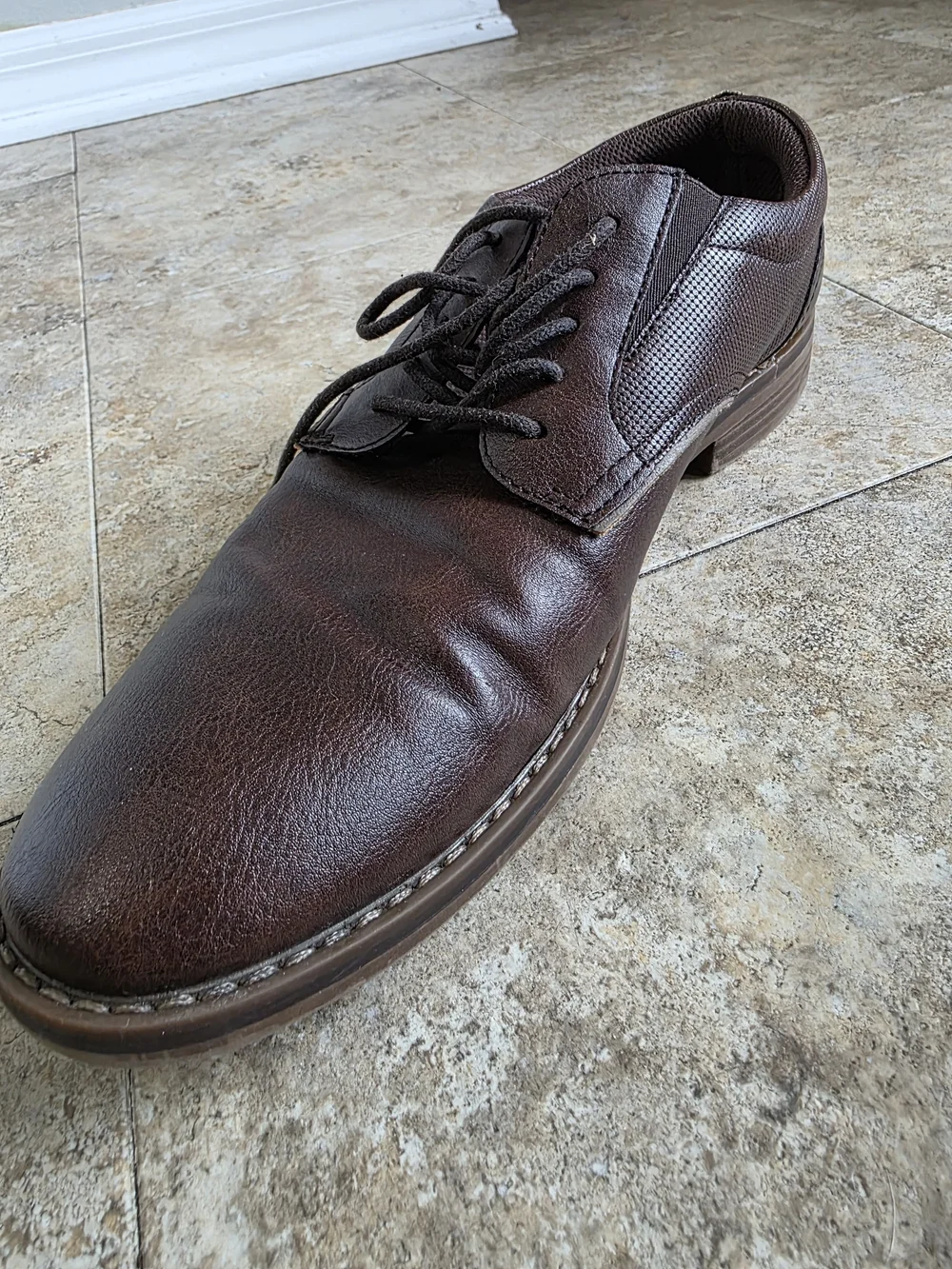 Parker & SKY  Men's Dark Brown Leather Lace-Up Oxfords